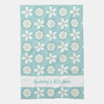 Anpassningsbar Modern Blommigt Kitchen Towel