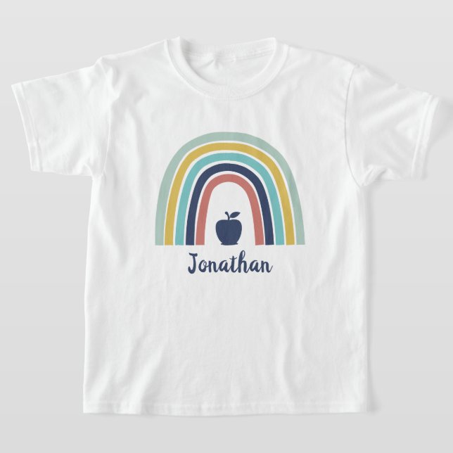 Anpassningsbar modern boho äpple-fruktregn t shirt (Laydown)