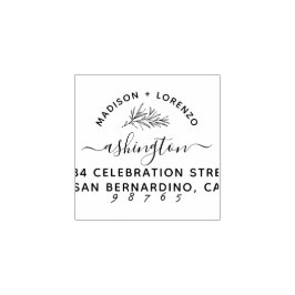 Anpassningsbar Modern botaniskt Namn och Returadre Stämpel