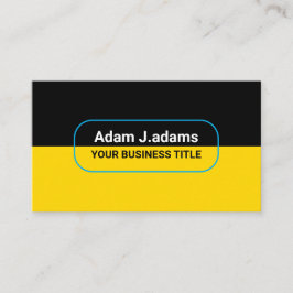 Anpassningsbar Modern Business Namn (qr-kod) Black Visitkort