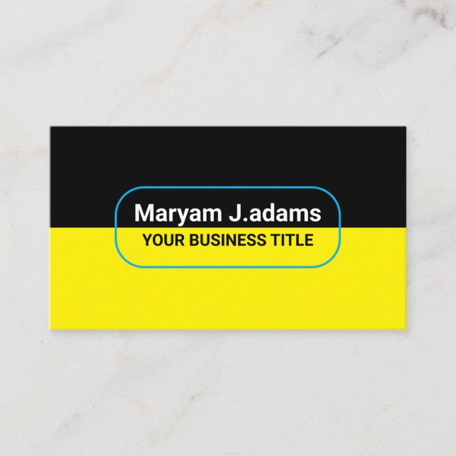 Anpassningsbar Modern Business Namn (qrCode), svar Visitkort (Framsida)