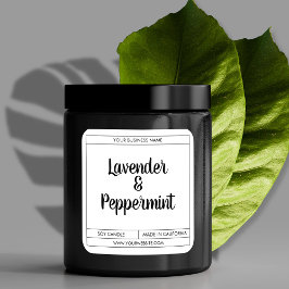 Anpassningsbar Modern Candle-produktetikettdesign Fyrkantigt Klistermärke