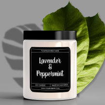 Anpassningsbar Modern Candle-produktetikettdesign