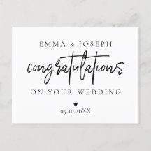 Anpassningsbar modern chic Grattis par nyligen lyv