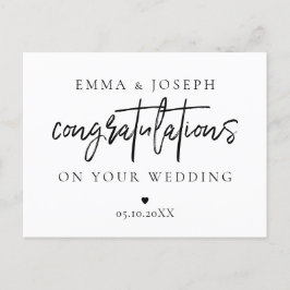 Anpassningsbar modern chic Grattis par nyligen lyv Vykort