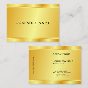 Anpassningsbar Modern Elegant Faux Guld Glamous ly Visitkort