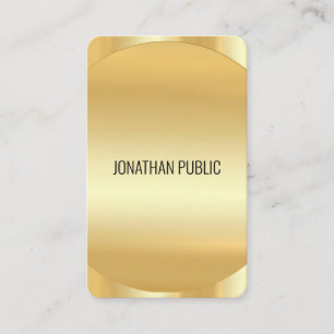 Anpassningsbar Modern Elegant Faux Guld - lyx Visitkort