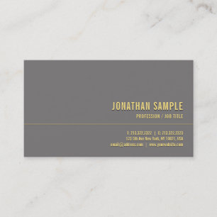 Anpassningsbar Modern Elegant Guld minimalistisk l Visitkort
