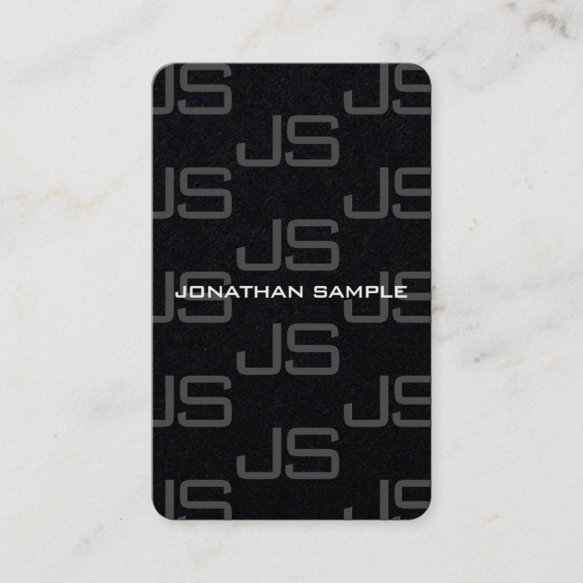 Anpassningsbar Modern Elegant - lyxmall Visitkort (Framsida)