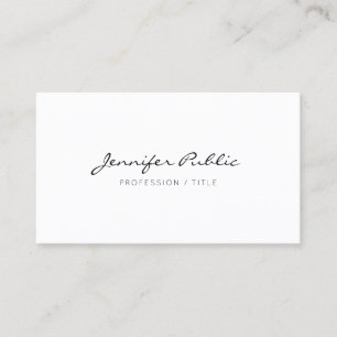 Anpassningsbar Modern Elegant Minimalist Typograph Visitkort