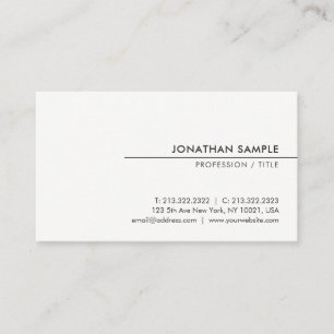 Anpassningsbar Modern Elegant - minimalistisk desi Visitkort