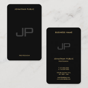 Anpassningsbar Modern Elegant Monogram Initial Oce Visitkort