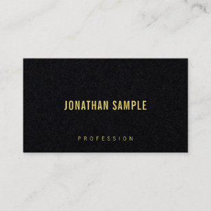 Anpassningsbar Modern Elegant Premium Black Luxury Visitkort