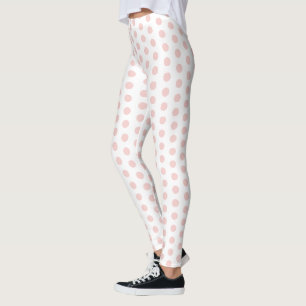 Anpassningsbar Modern Elegant Rosa och vit Leggings