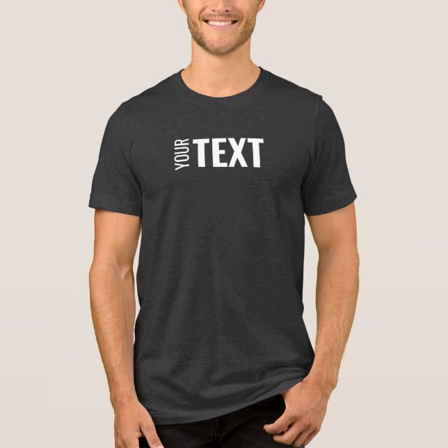 Anpassningsbar Modern Elegant Text Manar Charcol B T Shirt (Framsida)