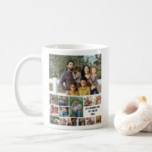 Anpassningsbar Modern Family 14 Photo Collage-mall Kaffemugg