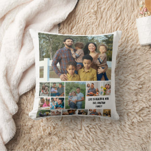 Anpassningsbar Modern Family 14 Photo Collage-mall Kudde