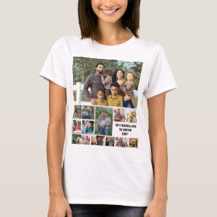Anpassningsbar Modern Family 14 Photo Collage-mall T Shirt
