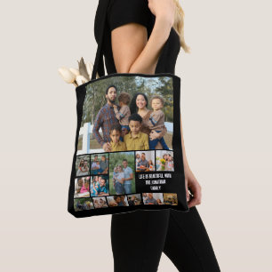 Anpassningsbar Modern Family 14 Photo Collage-mall Tygkasse