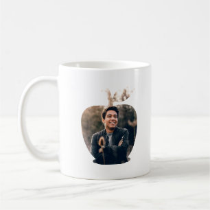 Anpassningsbar modern fotomall för äppelfrukt kaffemugg