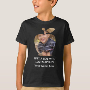 Anpassningsbar modern fotomall för äppelfrukt t shirt