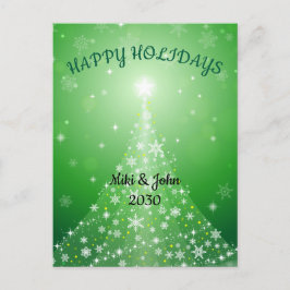 Anpassningsbar Modern Grönt Vykort för Helgdag til