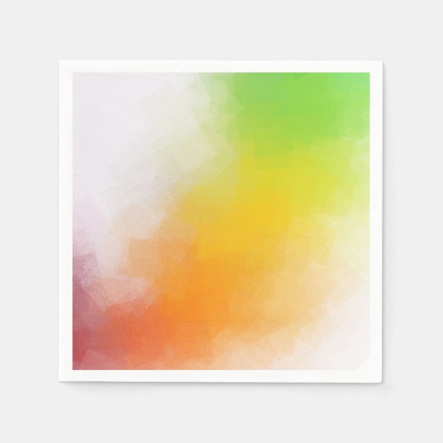 Anpassningsbar - modern Ljusa färger Abstrakt Art- Pappersservett (Framsidan)
