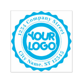 Anpassningsbar Modern Logotyp Company Returadress Självfärgande Stämpel