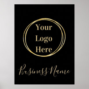 Anpassningsbar Modern Minimalistisk Black Guld Bus Poster