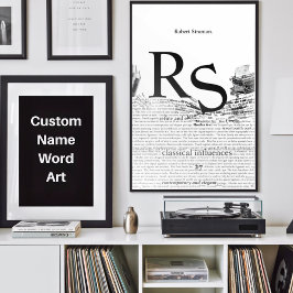 Anpassningsbar Modern minimalistisk svart och vit  Poster