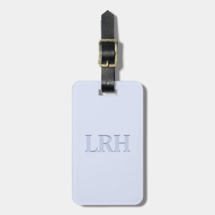 Anpassningsbar Modern Monogram - enkelt inledande Bagagebricka