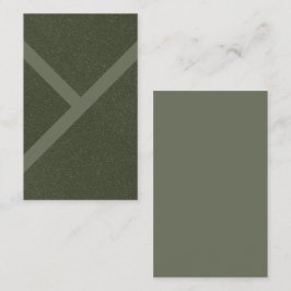 Anpassningsbar Modern Moss Grönt Texturerat Affärs Visitkort