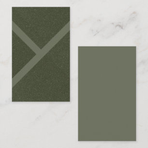 Anpassningsbar Modern Moss Grönt Texturerat Affärs Visitkort
