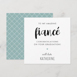 Anpassningsbar Modern och Cute Fiancé Studenten Kort