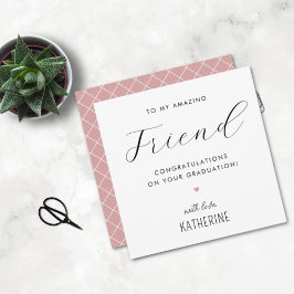 Anpassningsbar Modern och Cute Friend Studenten Kort