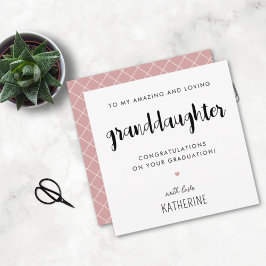 Anpassningsbar Modern och Cute Granddottern Studen Kort