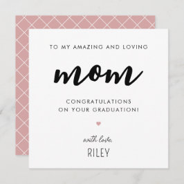 Anpassningsbar Modern och Cute Mamma Studenten Kort