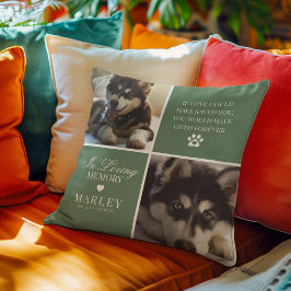 Anpassningsbar Modern Pet Memorial Photo Kudde