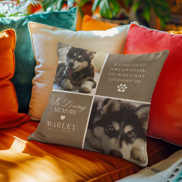 Anpassningsbar Modern Pet Memorial Photo Kudde