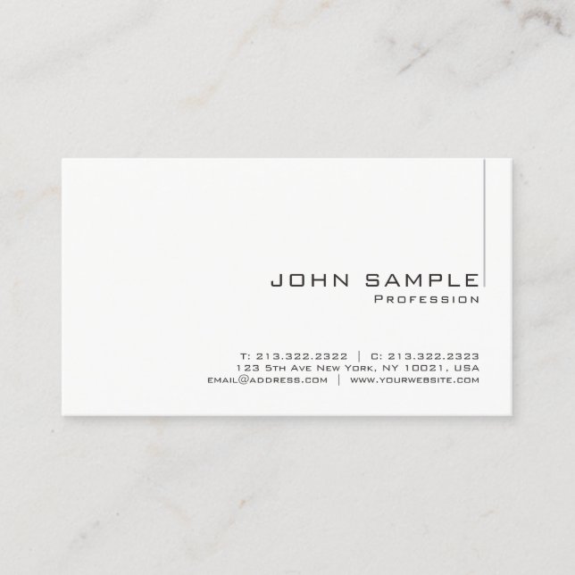 Anpassningsbar Modern Professionell - minimalistis Visitkort (Framsida)