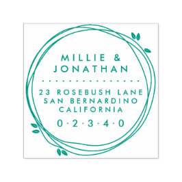 Anpassningsbar Modern Returadress för andning med  Självfärgande Stämpel