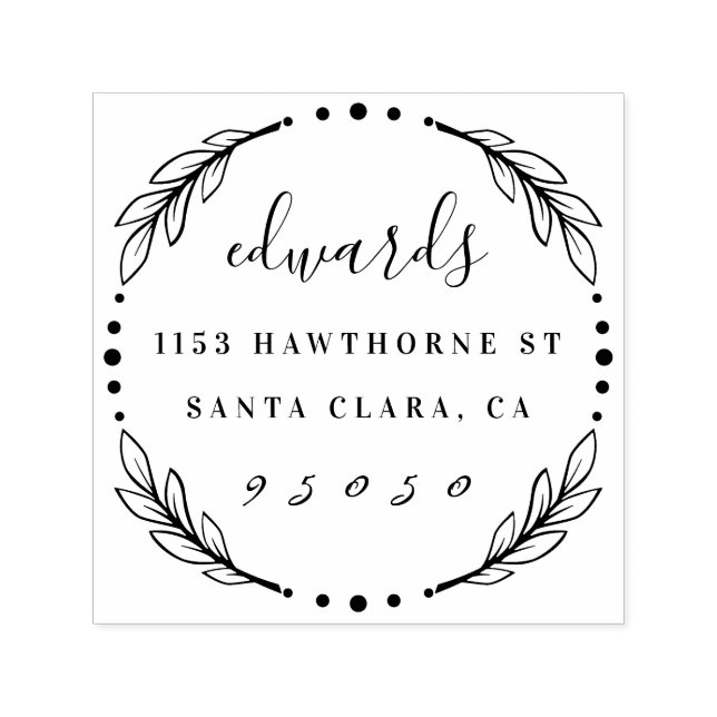 Anpassningsbar Modern Returadress för utandningssk Självfärgande Stämpel (Design)