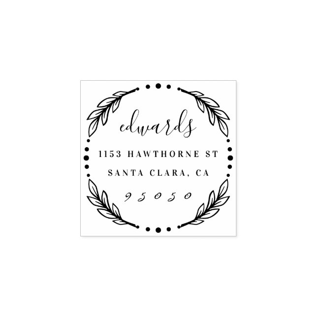 Anpassningsbar Modern Returadress för utandningssk Stämpel (Tryck)