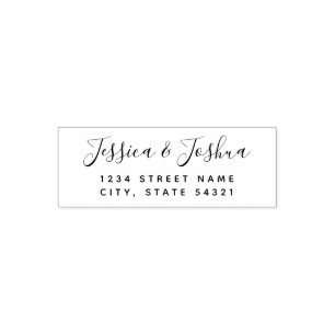 Anpassningsbar Modern Returadress Självfärgande Stämpel