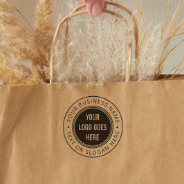 Anpassningsbar Modern Round Business Logotyp med S Självfärgande Stämpel