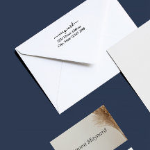 Anpassningsbar Modern Script Adress Frimärke