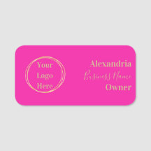 Anpassningsbar Modern Shock rosa Guld medarbetare