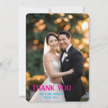 Anpassningsbar Modern skript - enkelt foto Bröllop