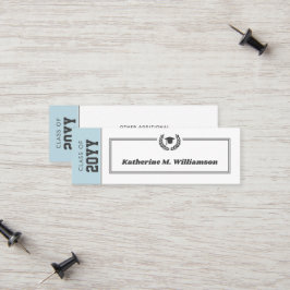 Anpassningsbar Modern Studenten Namn-kortinfogning