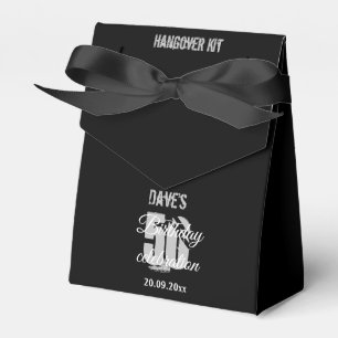 Anpassningsbar Modern svart Födelsedagsfest i 50 å Presentaskar